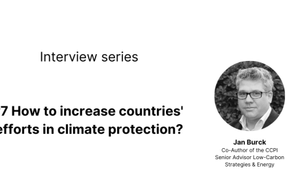 Jan Burck, how to increase countries' efforts in climate protection?